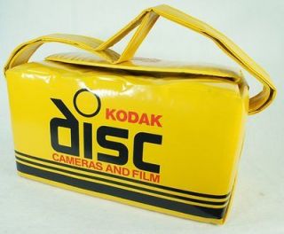 Disc Cameras Film Bag cooler picnic basket yellow carrying case NIce