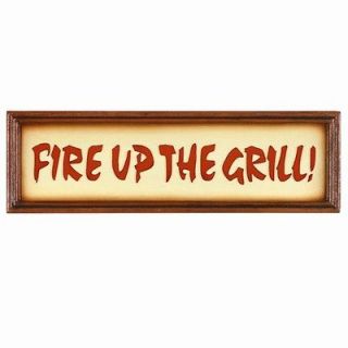 New Indoor & Outdoor UV Protected Pub & Patio Sign   Fire Up The Grill