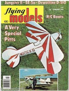 Flying Models Magazine (February 1976) Pitts / D 510 / SE 5a / XR 1B