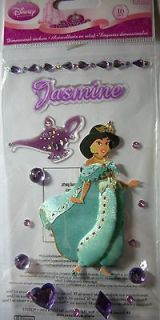 16 PC DISNEY JASMINE Lamp Gemstones Princess EK SUCCESS 3D Stickers
