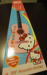 NEW HELLO KITTY KIDS 30 INCH ACOUSTIC GUITAR #8809