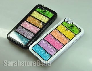 Bling Bling Rainbow Swarovski Element Crystal Cover Case For iPhone 5