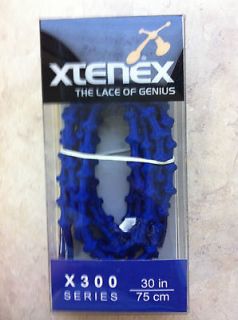 Shoe Laces X300 No Tie Elastic Ru n/Triathlon Ne w 30 Royal Blue