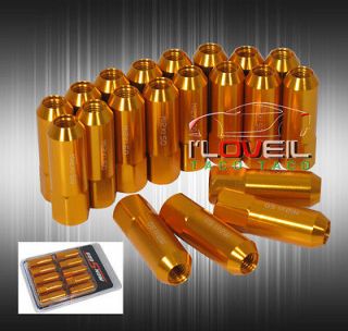 5MM GODSNOW OPEN END EXTENDED TUNER LUG NUTS WHEEL RIMS ANODIZED GOLD