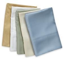 100% Organic Bamboo Fiber Bed Sheet SetQueenwh ite/blue/gold