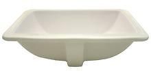 Rectangular Ceramic bathroom vanity sink White color RCS1611