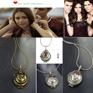The Vampire Diaries Elenas Necklace Locket Pendant Necklace Jewelry