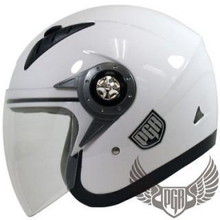 Jet Pilot Motorcycle DOT Helmet Scooter Moped Vespa Quad Open Face ~ M