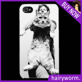 ED SHEERAN CAT PICTURE protective hard back case for apple iphone 4 4s