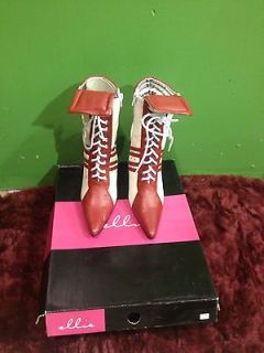 Ellie 457 Red / White   Referee Boots
