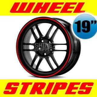 Stripes for 19 Wheels rim    3/4 WIDTH    all makes STICKER PIN
