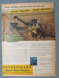 Original 1950 Caterpillar D2 Tractor Ad Elmer J Groenwoldt of