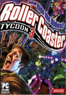 ROLLER COASTER TYCOON 3 (PC,RETAIL BOX)  Build your Dream Park ^h