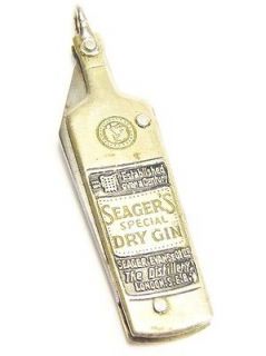 ANTIQUE ENGLISH EDWARDIAN ADVERTISING POCKET KNIFE CHARM FOB SEAGERS