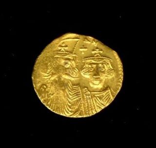641 668 AD GOLD SOLIDUS CONSTANS II BYZANTINE EMPIRE COIN