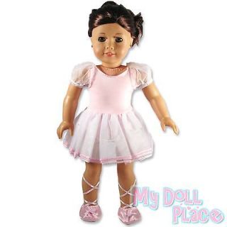 Doll clothes fit American Girl * Pink Ballet Ballerina Dance Costume w