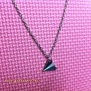 SALE One Direction Harry Styles Paper Plane Necklace Airplane #BB16