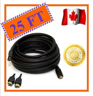 Newly listed 25FT 7.6M GOLD HDMI V1.4 Cable 1080p 3D Super High speed