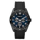 New Claiborne Blk/Blue Multifunction Chrono mens watch.cheapest on