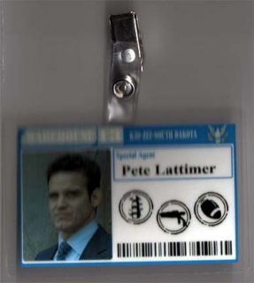 Warehouse 13 ID Badge  Special Agent Pete Lattimer