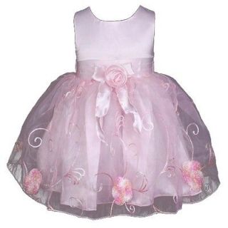KD060 2 Pink Infant Flower Girls Pageant Dress 9 18M