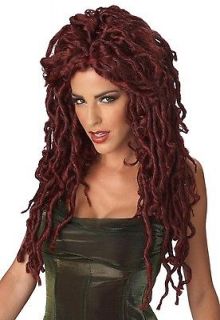 Dark Red Medusa Dreads Costume Wig Adult *New*