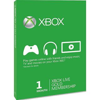 Microsoft XBOX 360 Live 12 month Gold Membership 1 year Subscription