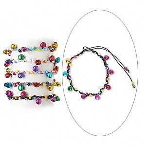 Colorful Bell Bead Bracelets Adjusts up to 9 inches Cute,Fun & lots
