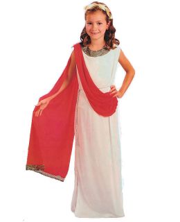 Child Girls Roman Toga Greek Goddess Fancy Dress Costume + Headpiece 3