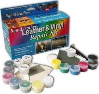 DO IT YOURSELF BLACK LEATHER VINYL REPAIR KIT NEW & IMPROVED 30 124