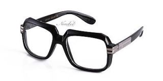 or 2 Pair Clear Lens Glasses Black Silver Old School Hip Hop Urban