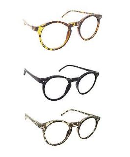 Round keyhole Celebrity Clear Lens Glasses Designer Vintage Lennon