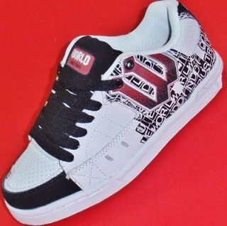 NEW Mens WORLD INDUSTRIES SMITH LE Black/White Athletic Sneakers