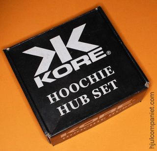 KORE Hoochie Flip Flop Hub Set. 36H. 3/8 Axles. Black. Boxed. NEW.