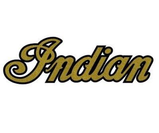 Indian Motorcycle Gold Script Gas Tank Decals 518R