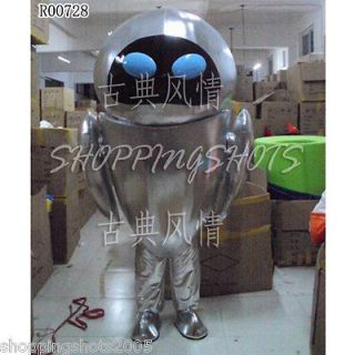 Gray mechanic Robot Mascot Costume Fancy Dress adult size Cartoon