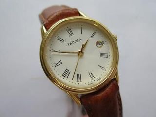 Delma cream dial N.O.S. swiss watch   runs and keeps time