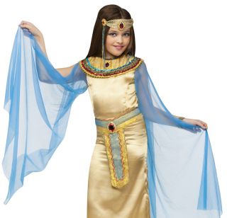 Kids Girls Cleopatra Egyptian Queen Halloween Costume