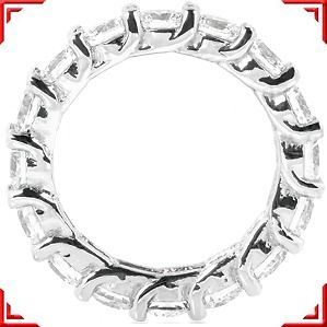 LUCIDA Style 4 carat Diamond Ring Eternity Band 16 x .25 ct Size 6.25