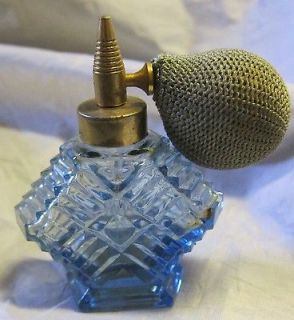 glass crystal ATOMIZER~made in USA~24K gold plated~FREE US SHIPPING