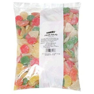 Haribo Gummi Candy, Fruit Salad, 5 Pound Bag New