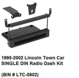 1995 96 97 98 99 00 01 2002 Lincoln Town Car SINGLE DIN Radio Dash