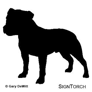 Staffordshire Bull Terrier Dog Vinyl Decal Sticker
