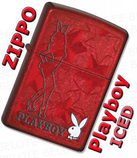 Zippo Playboy Iced Candy Apple Red Windproof Lighter MADE in USA 28193