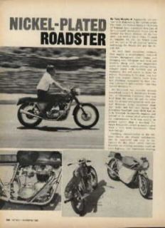 1968 TRIUMPH / RICKMAN BROTHERS STREET METISSE ARTICLE