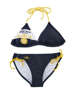 Corona Extra Navy Blue Triangle Top Bikini Size XL