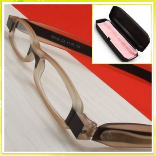 pcs. black+light brown mini Folding Reading Glasses