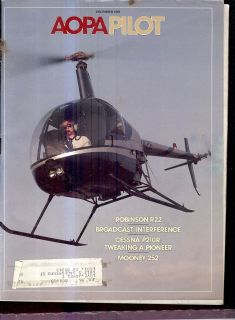 AOPA Magazine 12/85 Robinson R22 Cessna P210R Mooney 252