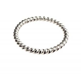 Above The Knuckle Ring Over The Knuckle Midi Ring Rope Silver Tone