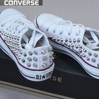 Genuine CONVERSE All star row top with studs Sneakers Sheos White
